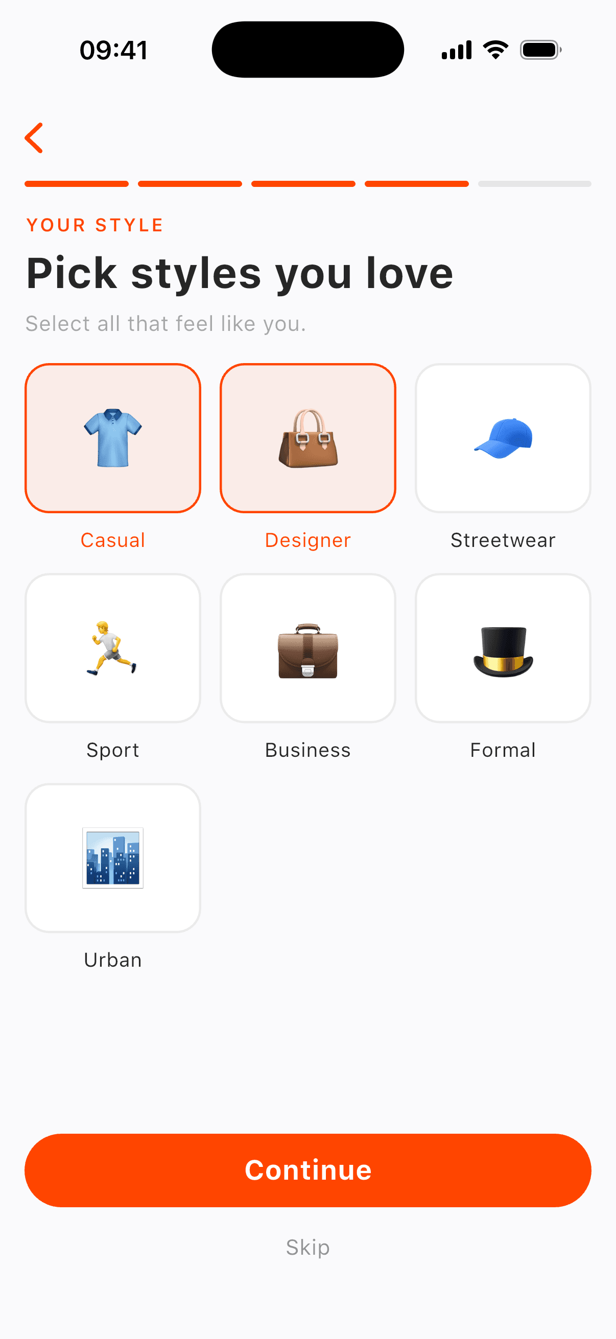 Shortsey onboarding